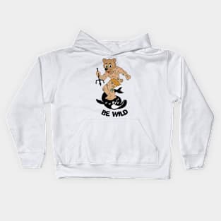 Surf on a dolphin Kids Hoodie
